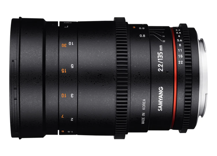 Samyang 135 mm T2.2 ED UMC VDSLR view 2