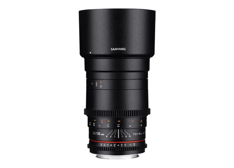 Samyang 135 mm T2.2 ED UMC VDSLR view 3