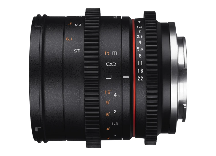 Samyang 50 mm T1.3 AS UMC CS view 3